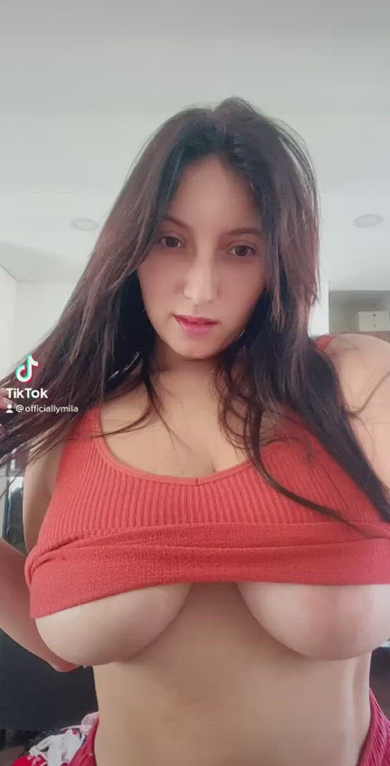 Officiallymila <strong>@officialmila</strong> in big natural tits tiktok porn video