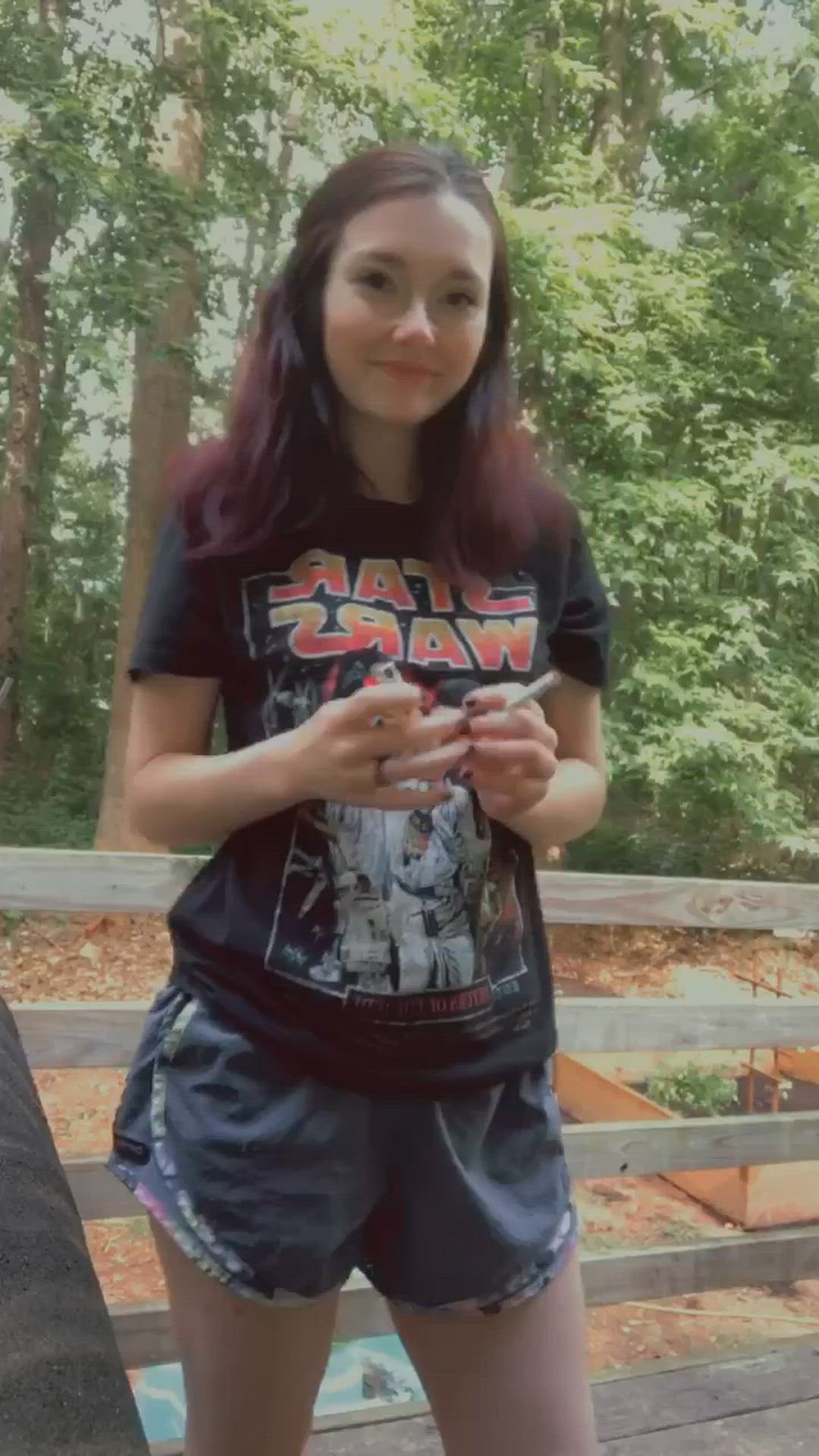 Abigailrose444 <strong>@abbylane333</strong> in small tits onlyfans smoking porn video