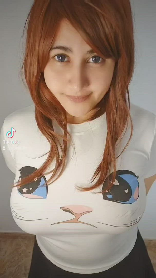 Arumichwan <strong>@arumichwan</strong> in big bouncing tits kawaii girl titty drop downblouse onlyfans cosplay tiktok busty porn video