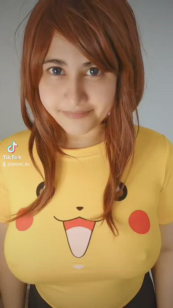 Arumichwan <strong>@arumichwan</strong> in bouncing tits kawaii girl titty drop downblouse cosplay tiktok cute porn video