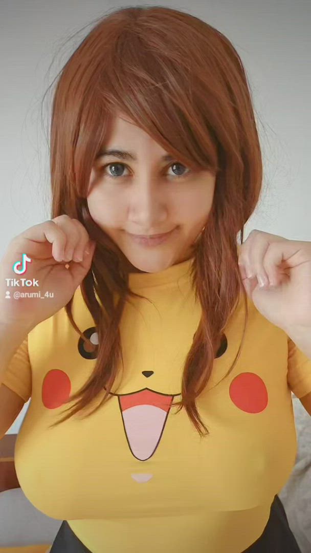 Arumichwan <strong>@arumichwan</strong> in big bouncing tits kawaii girl cosplay nipples cute milf porn video