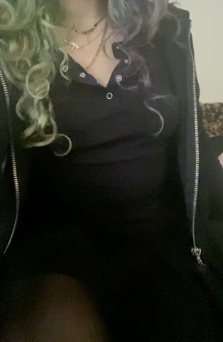  <strong>@babybassbunny</strong> in tits bouncing natural tits boobs goth porn video