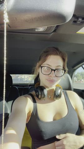 Badharleybad <strong>@badharleybad</strong> in titty drop blonde car porn video
