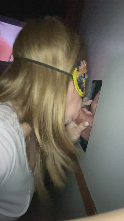Onlyfans.com/gloryholehotwife  <strong>@gloryholehotwife</strong> in glory hole blowjob blonde porn video