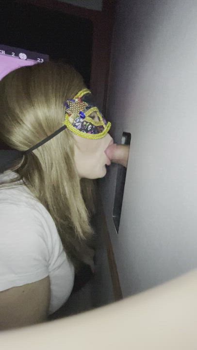 Onlyfans.com/gloryholehotwife  <strong>@gloryholehotwife</strong> in glory hole blowjob cock porn video
