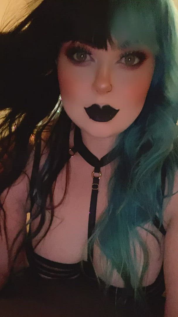 Deathbykittens <strong>@deathbykittens</strong> in fetish lipstick eye contact kinky bdsm goth alt porn video