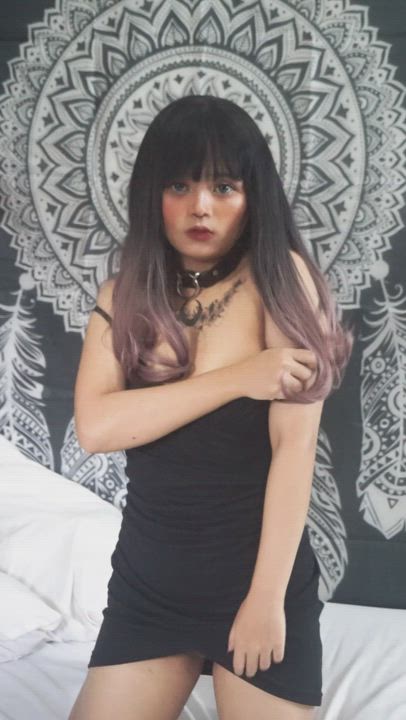Ecchilittlegirl <strong>@babylilgirl</strong> in natural small tits asian dress porn video