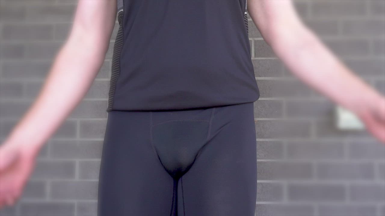  <strong>@floppyuncutlad</strong> in see through clothing cock gym porn video