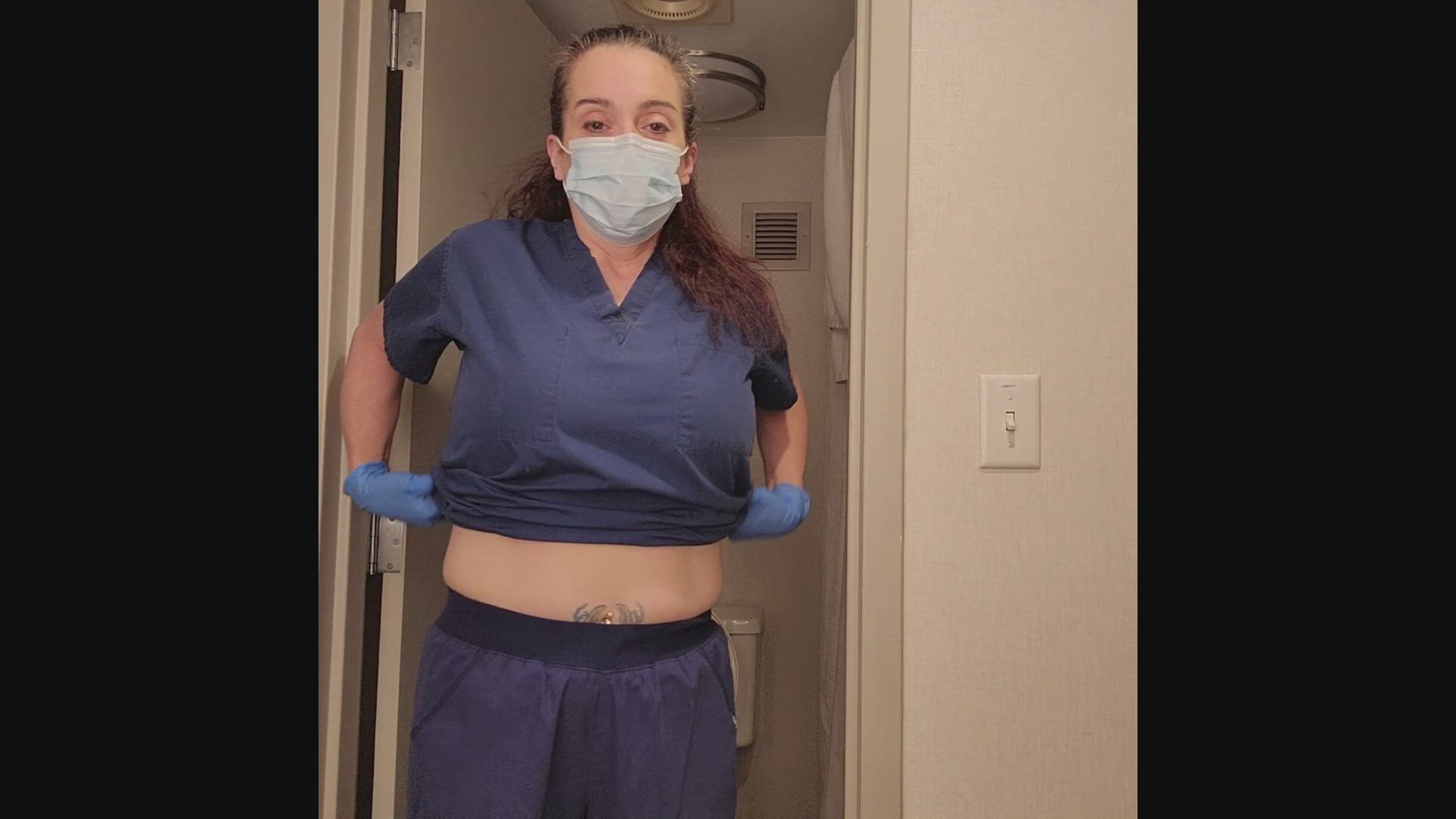 HotNurseGoneRogue <strong>@hotnursegonerogue</strong> in big natural tits nurse porn video