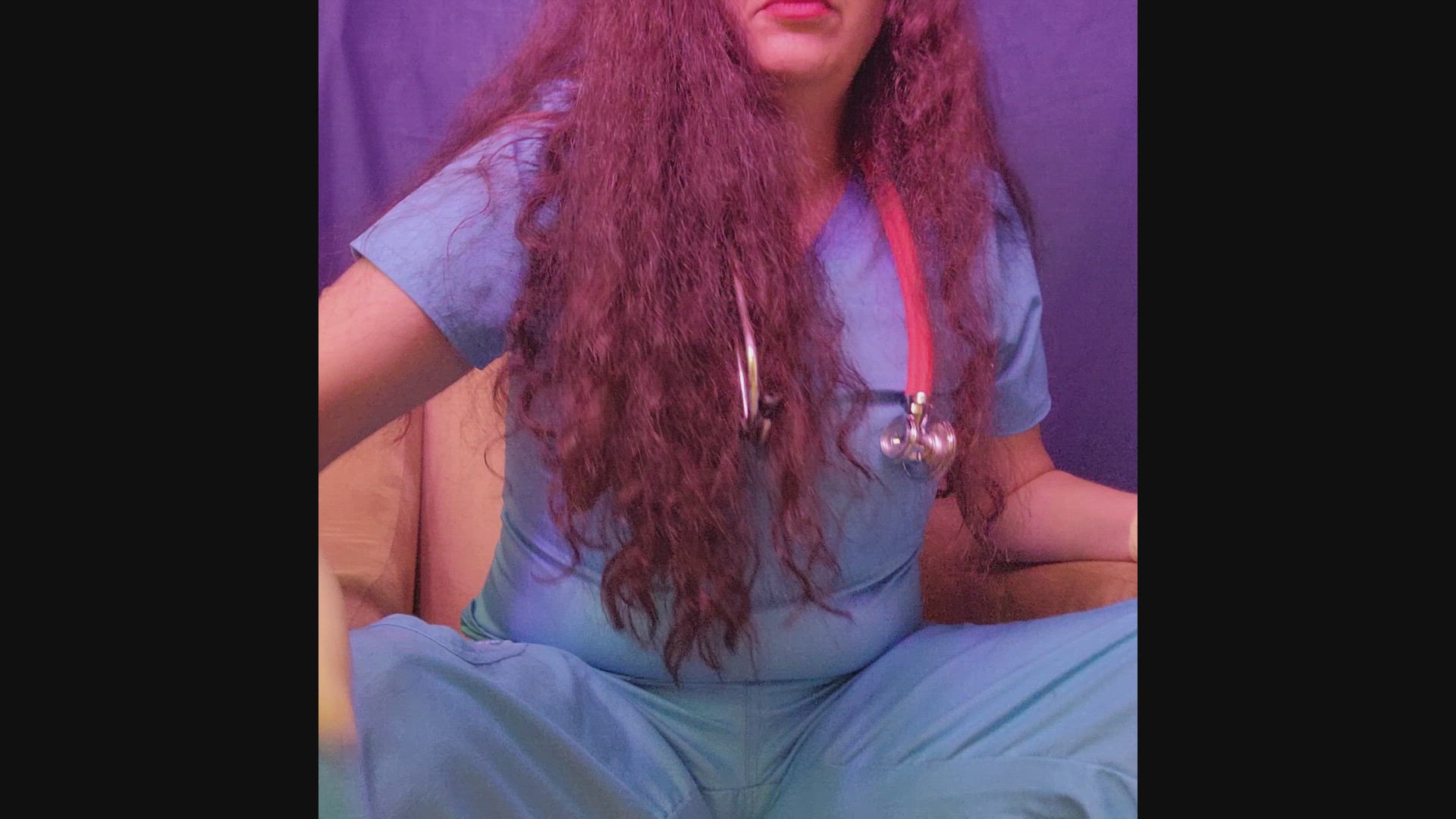 HotNurseGoneRogue <strong>@hotnursegonerogue</strong> in latex gloves uniform nurse porn video