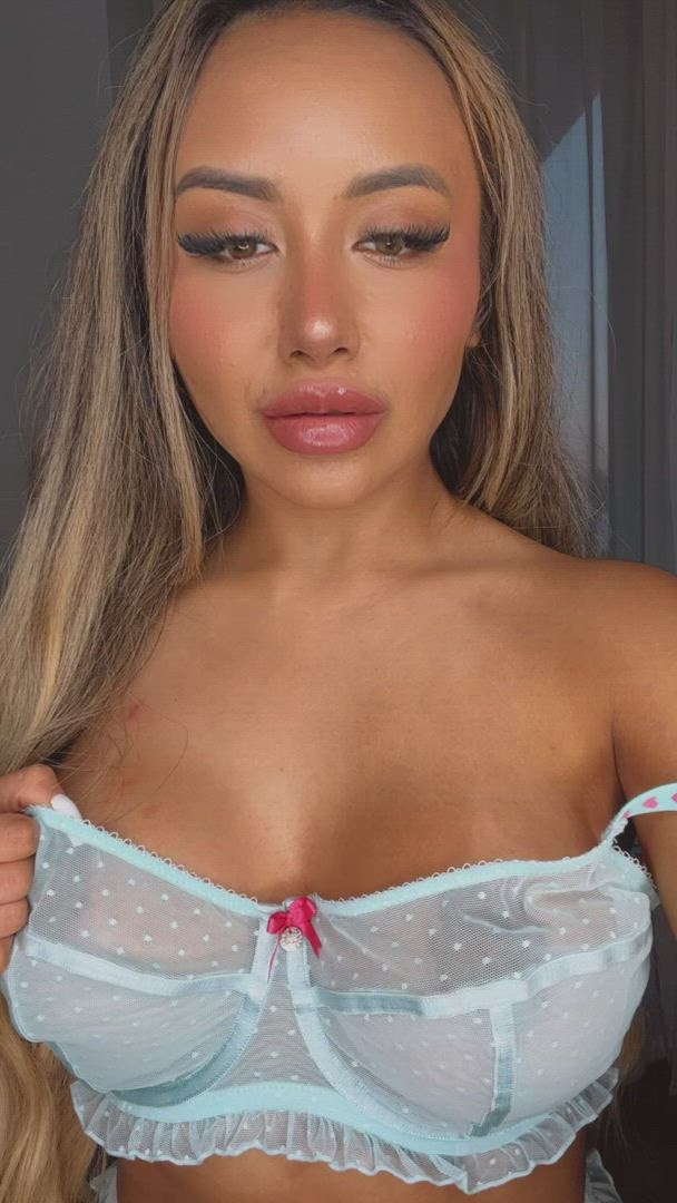 Itsstephania <strong>@itsstephania</strong> in titty drop lingerie nipples porn video