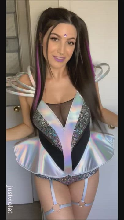 Alien porn video with onlyfans model JustViolet <strong>@justviolet</strong>