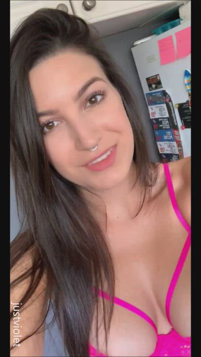 JustViolet <strong>@justviolet</strong> in big tits riding dildo porn video