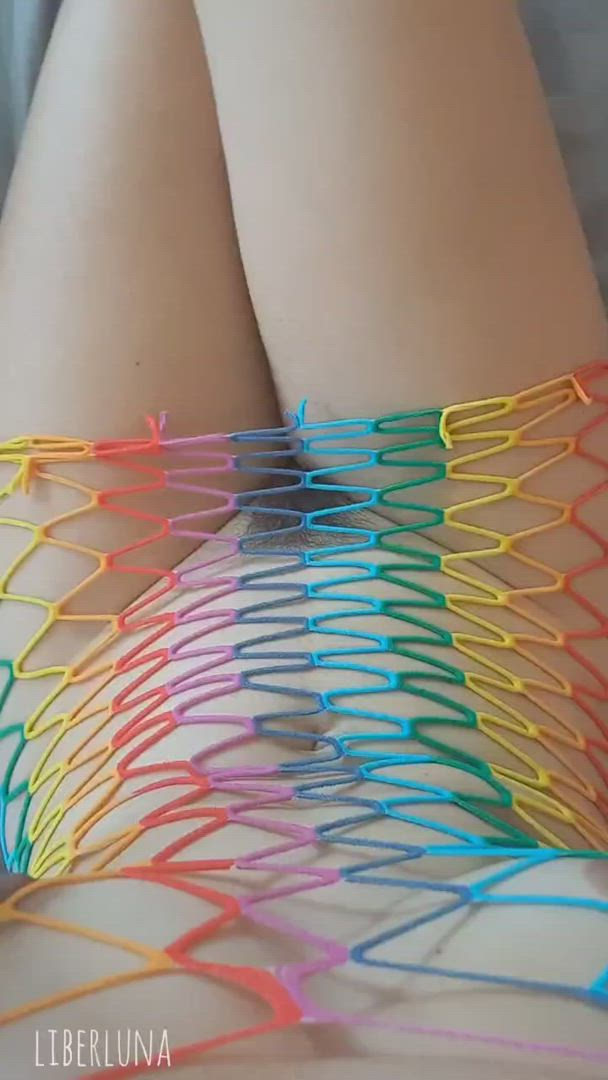 Liberluna <strong>@liberluna</strong> in pussy hairy fishnet legs porn video