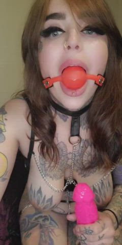 Mommymilkermary <strong>@mommymilkermary</strong> in ball gagged tight pussy onlyfans dildo bdsm milf porn video