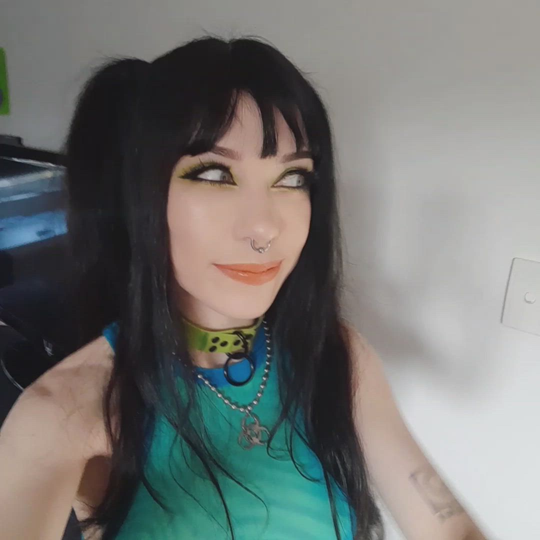 Nebula-nymph <strong>@nebula-nymph</strong> in eye contact kawaii girl small tits cute goth pale alt emo porn video