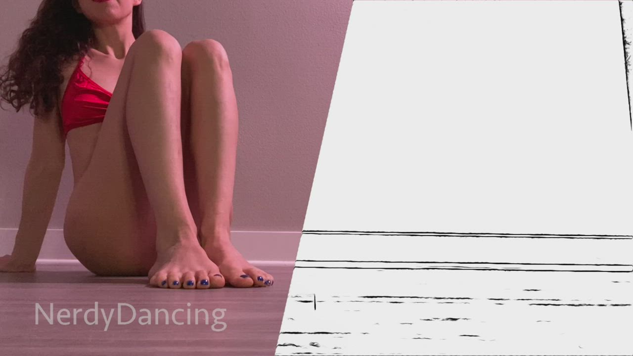 NerdyDancing <strong>@nerdydancing</strong> in fetish feet foot fetish porn video