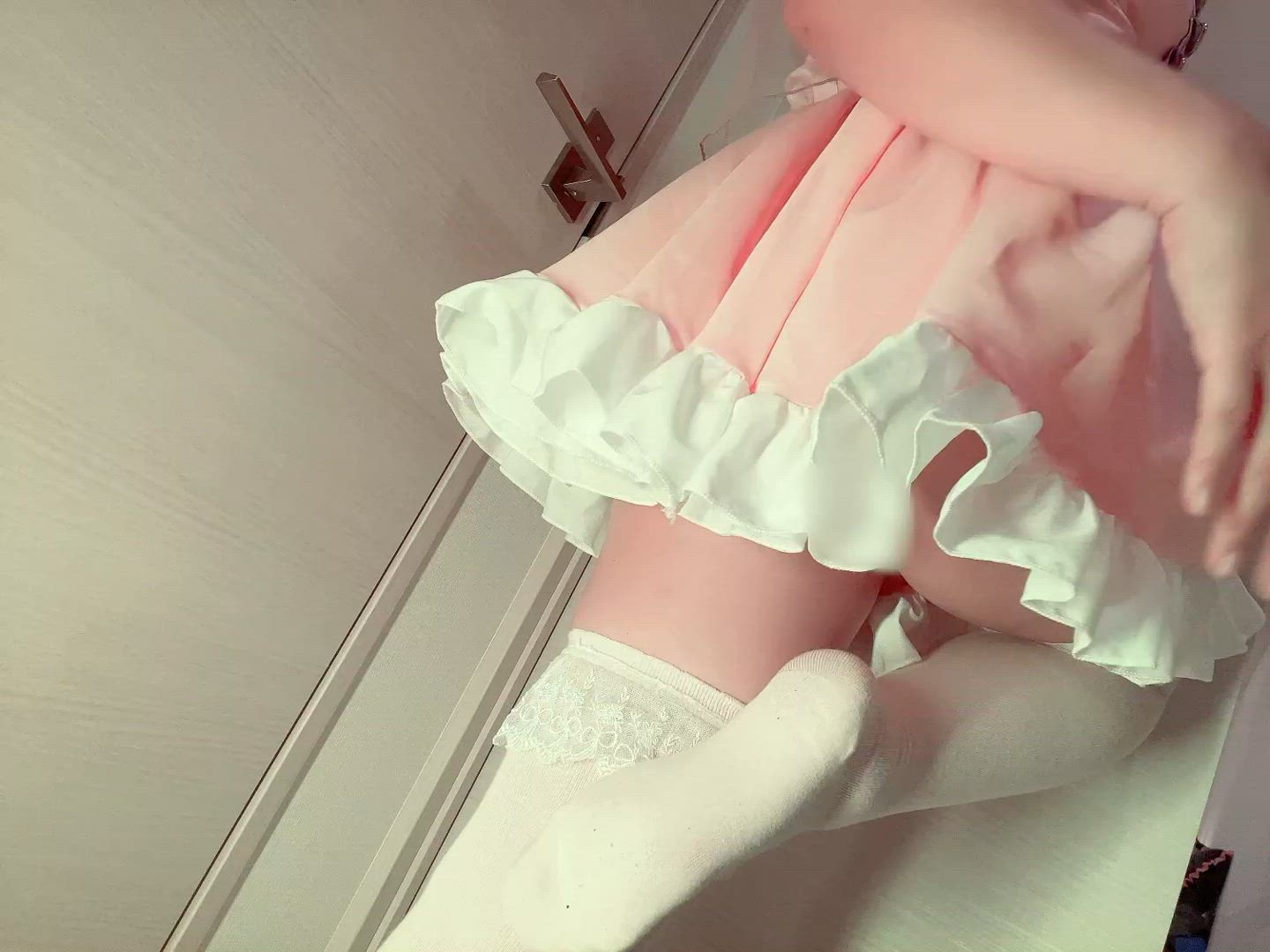 Nikumikyo <strong>@nikumikyo</strong> in kawaii girl thigh highs spanking big ass thighs booty tease thick porn video