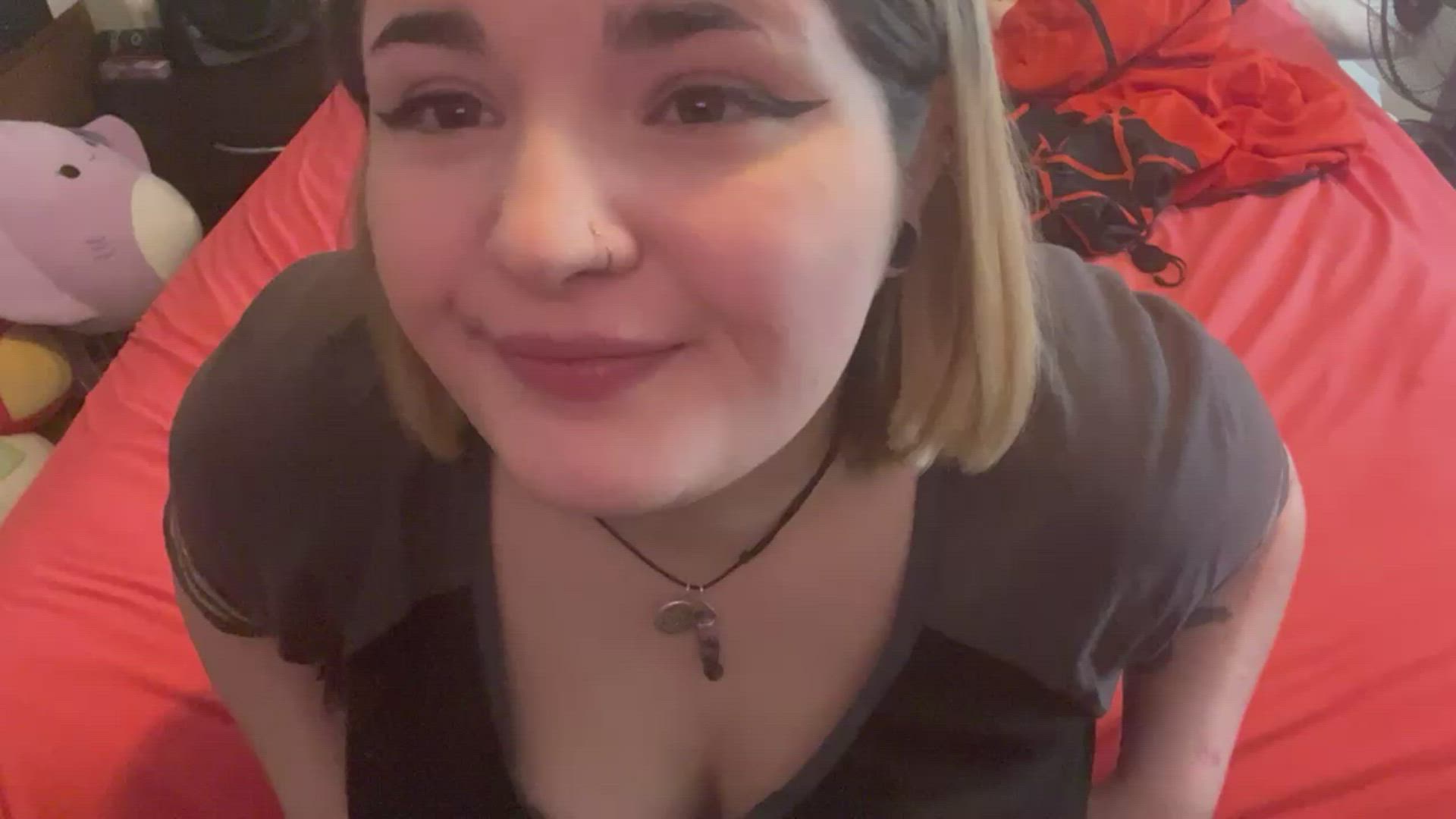 Queenkittytrash <strong>@queenkittytrash</strong> in tit worship titty drop onlyfans amateur boobs cute porn video