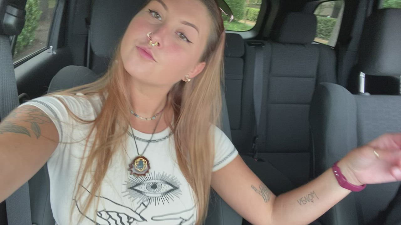 ScarlettJade214 <strong>@scarlettjade214</strong> in natural tits titty drop onlyfans areolas boobs car porn video
