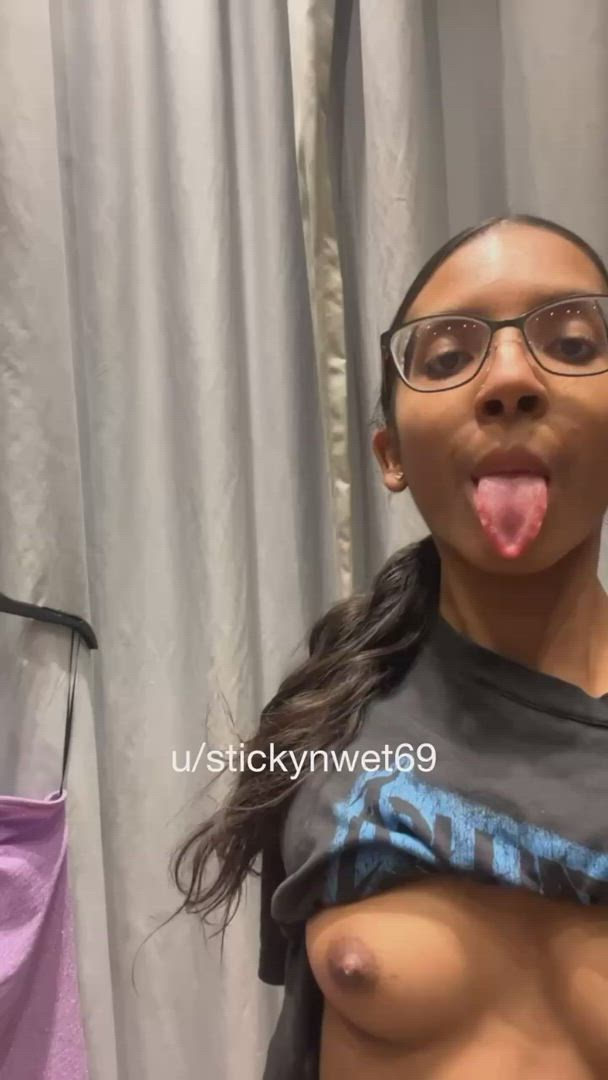 Stickyandwet69 <strong>@stickyandwet69</strong> in natural tits ebony nsfw porn video