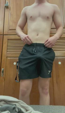  <strong>@substantialoutsides</strong> in exhibitionism exhibitionist locker room big dick flashing cock porn video