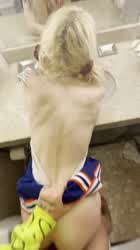 Wholesome69 <strong>@wholesome69</strong> in deep penetration standing doggy cheerleader doggystyle dogging blonde porn video