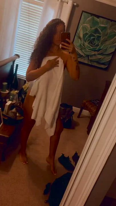  <strong>@yourfavhippie</strong> in big tits towel nude porn video