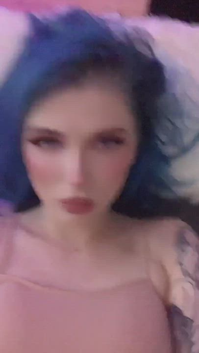 YOURSatanbaby <strong>@yoursatanbaby</strong> in lipstick fetish bed sex natural porn video