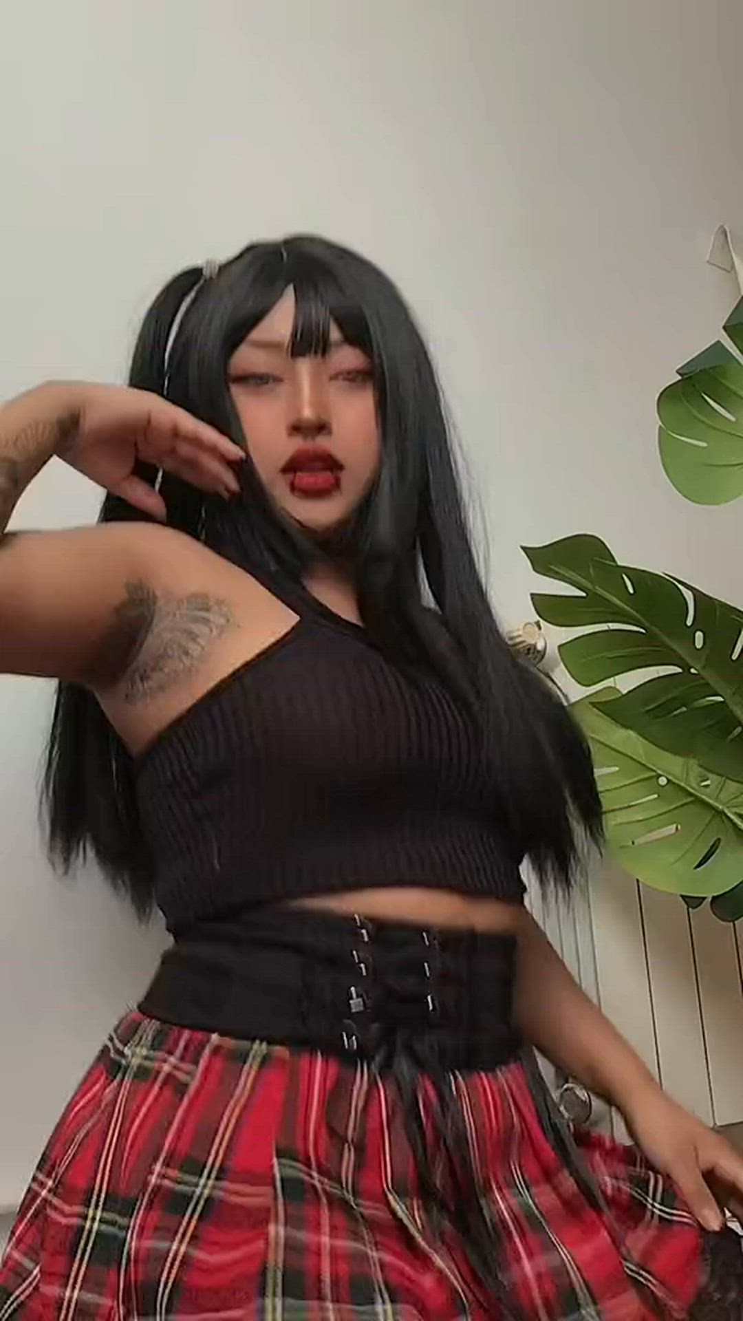 Osicochan <strong>@osicochan</strong> in 18 years old tiktok goth porn video