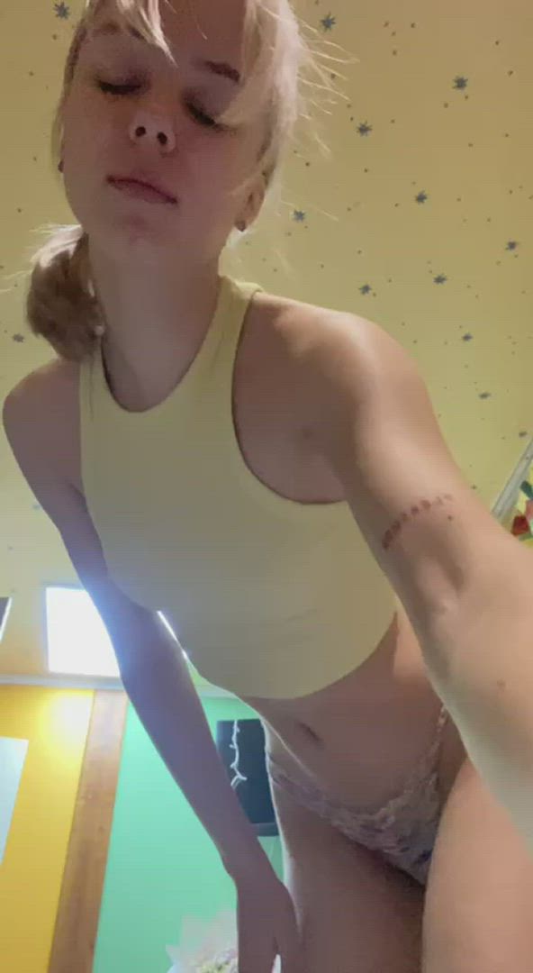Polinateen <strong>@polinap</strong> in spread pussy blonde ass porn video