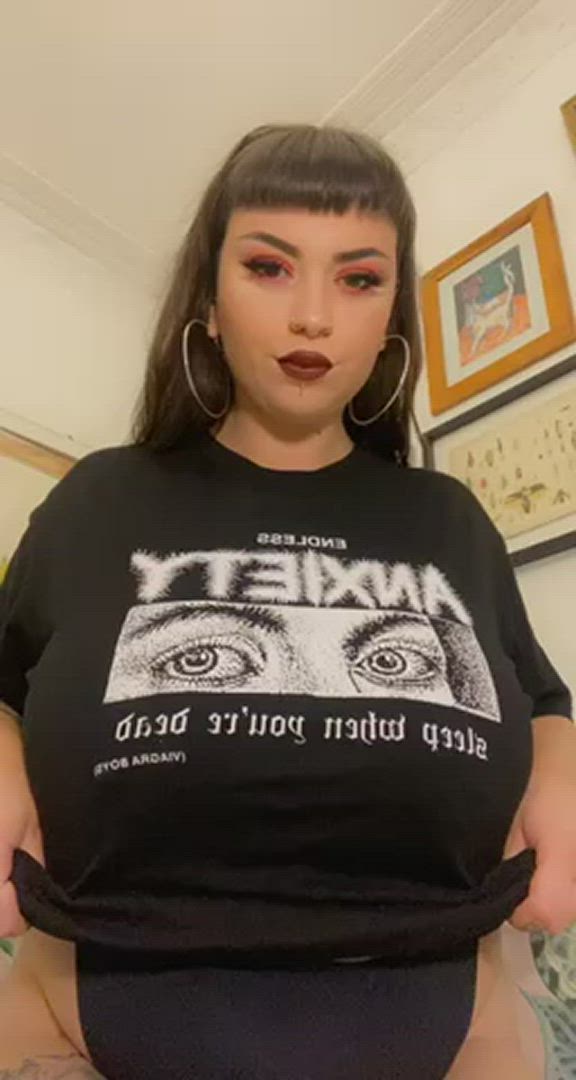 Rach <strong>@ginseng-stripper</strong> in big huge tits titty drop scottish pierced chubby goth porn video