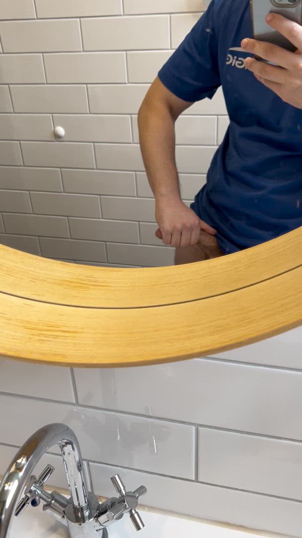 Rayblew <strong>@rayblew</strong> in male masturbation big dick jerk off bathroom amateur cumshot horny bwc gay porn video