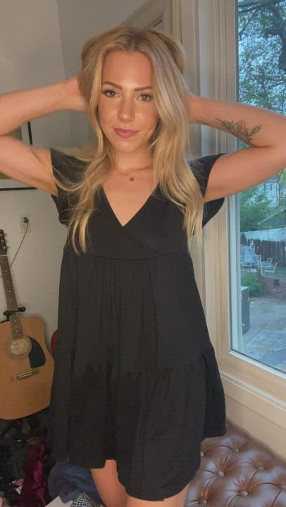 Redditreddhead  <strong>@redditreddhead</strong> in small tits titty drop blonde petite dress thong porn video