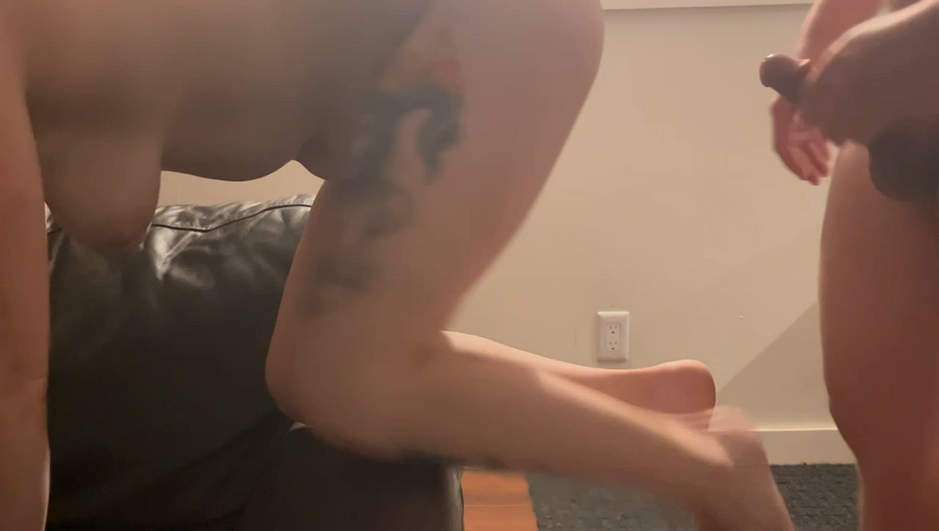 Redraspberryxxo <strong>@redraspberryxxo</strong> in doggystyle couch sex big tits onlyfans couple cock porn video