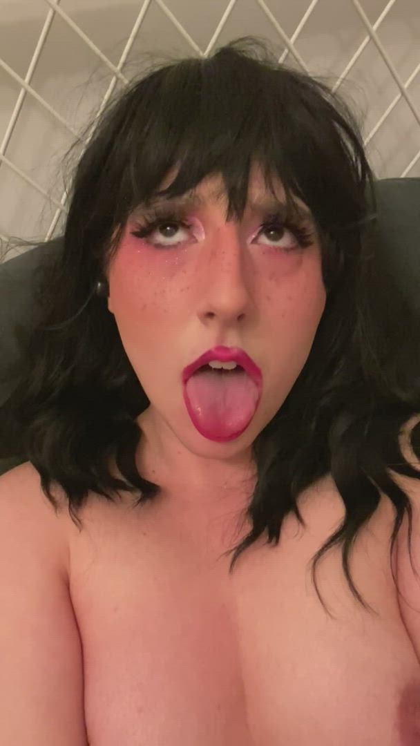 Rubygooner <strong>@egirl.goon</strong> in face fuck homemade ahegao porn video