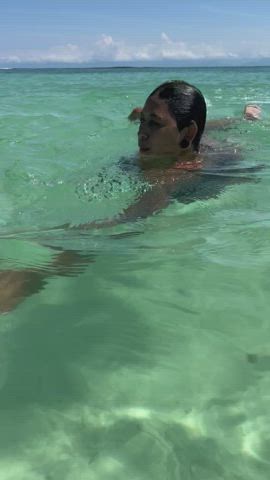 Rudegera <strong>@u250290285</strong> in nipple piercing swimming pool exhibitionism exhibitionist big nipples underwater big tits swimsuit boobs porn video