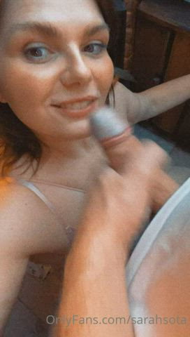 Sarah Sota <strong>@sarahsota</strong> in cum in mouth brown eyes brunette onlyfans sucking oral porn video
