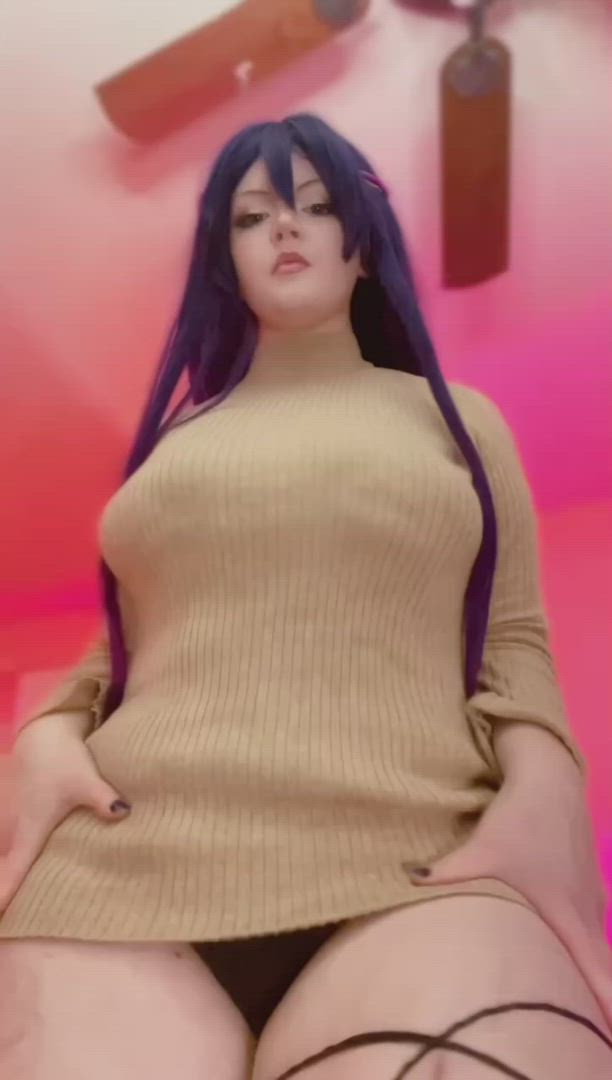Skele-OF <strong>@skelestan</strong> in underwear big tits cosplay porn video