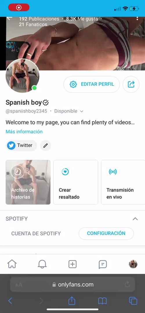 Spanishboy2345 <strong>@spaniishboy2345</strong> in big dick cumshot cock porn video