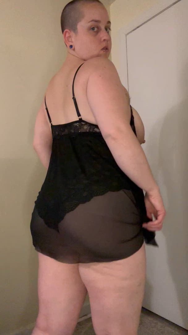 Thatfatscorpiowitch <strong>@thatfatscorpiowitch</strong> in bubble butt lingerie big ass chubby curvy bbw porn video