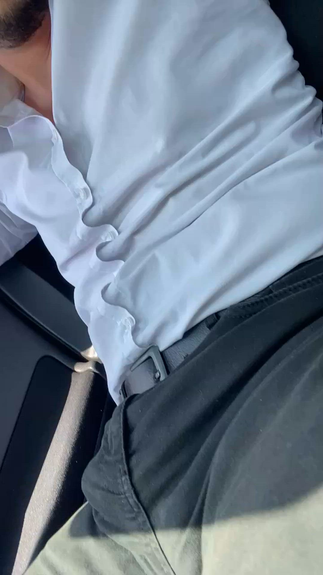 Themanonsuit <strong>@themanonsuitfree</strong> in belt spanking big dick onlyfans bulge car porn video