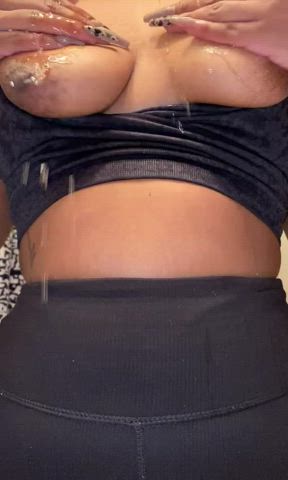 Violetrose <strong>@lavender.rose.3</strong> in titty drop big tits onlyfans shower tiktok ebony porn video