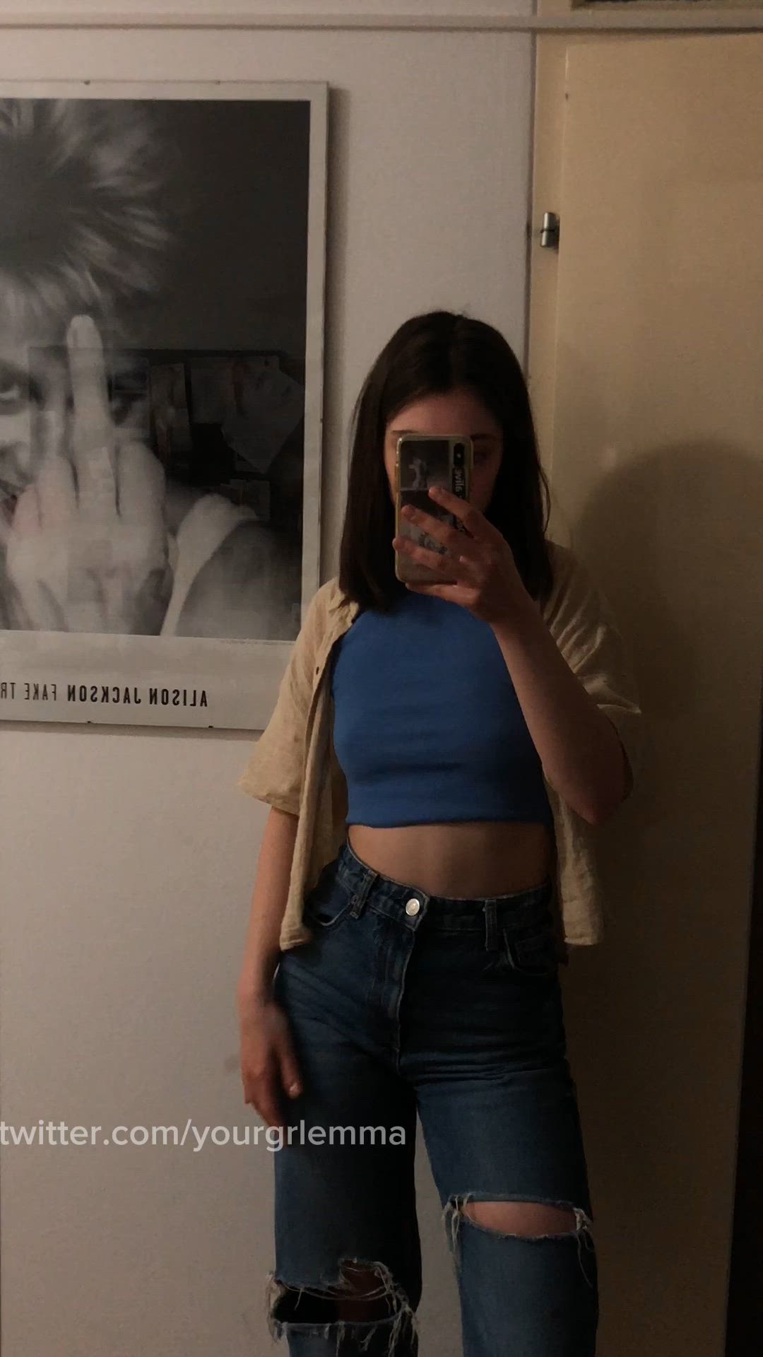 Yourgrlemma <strong>@yourgrlemma</strong> in extra small tits small brunette onlyfans boobs cute porn video