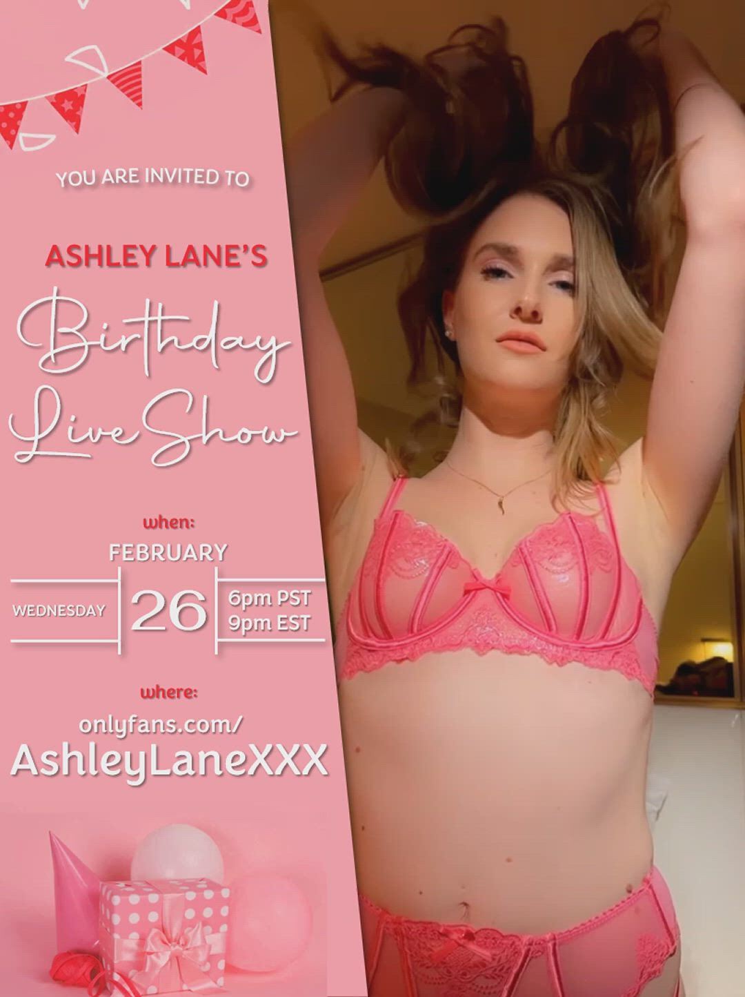 Ashley Lane porn video with onlyfans model Ashley Lane <strong>@ashleylanexxx</strong>