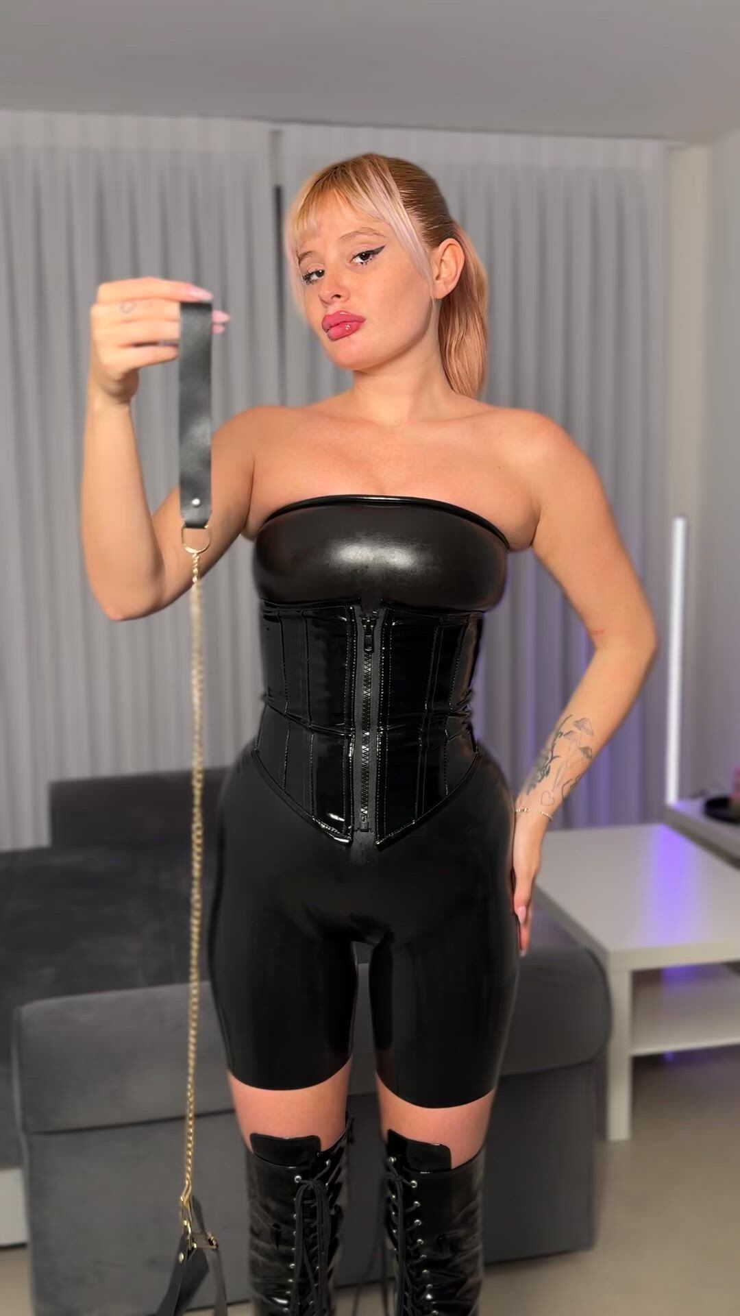 BDSM porn video with onlyfans model missmadison <strong>@missmadisondom</strong>